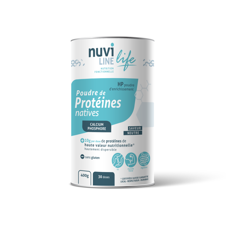 Poudre de protéines natives nutrition nuviline