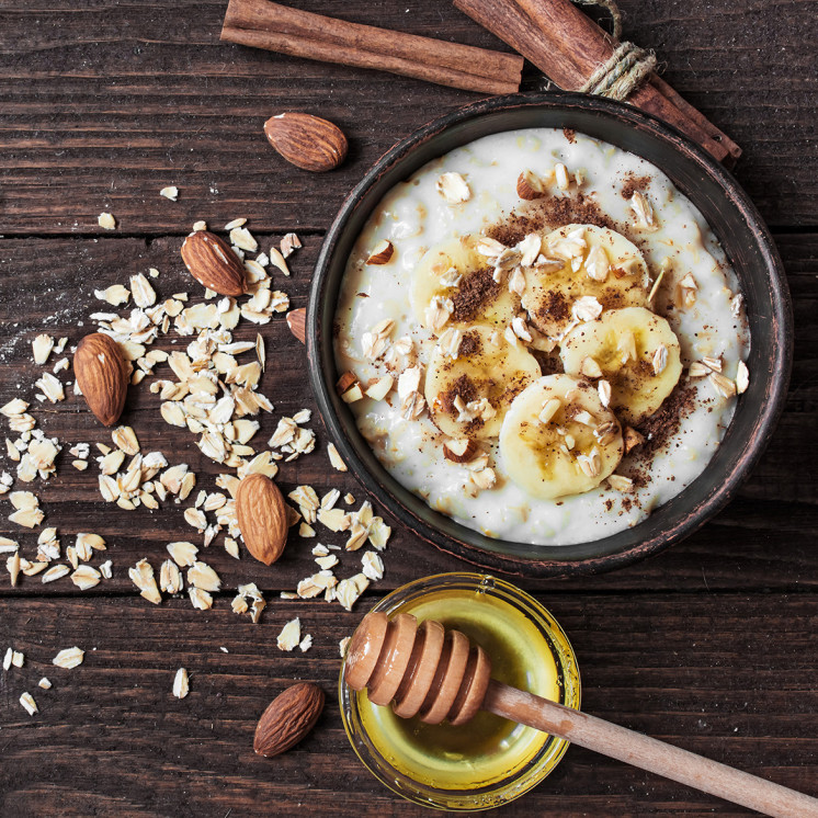 Repas minceur porridge cacao banane nuviline