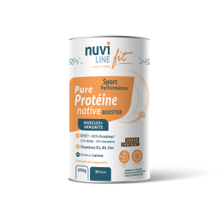 Protéine native whey isolat booster saveur chocolat nuviline