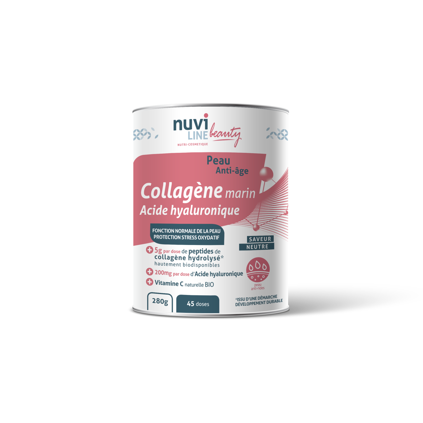 Collagène marin pour la peau avec acide hyaluronique et vitamine C